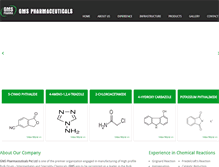 Tablet Screenshot of gmspharmaceuticals.com